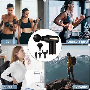 Pistolet de massage avec 4 niveaux