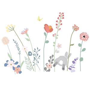 Sticker easy fleurs des champs