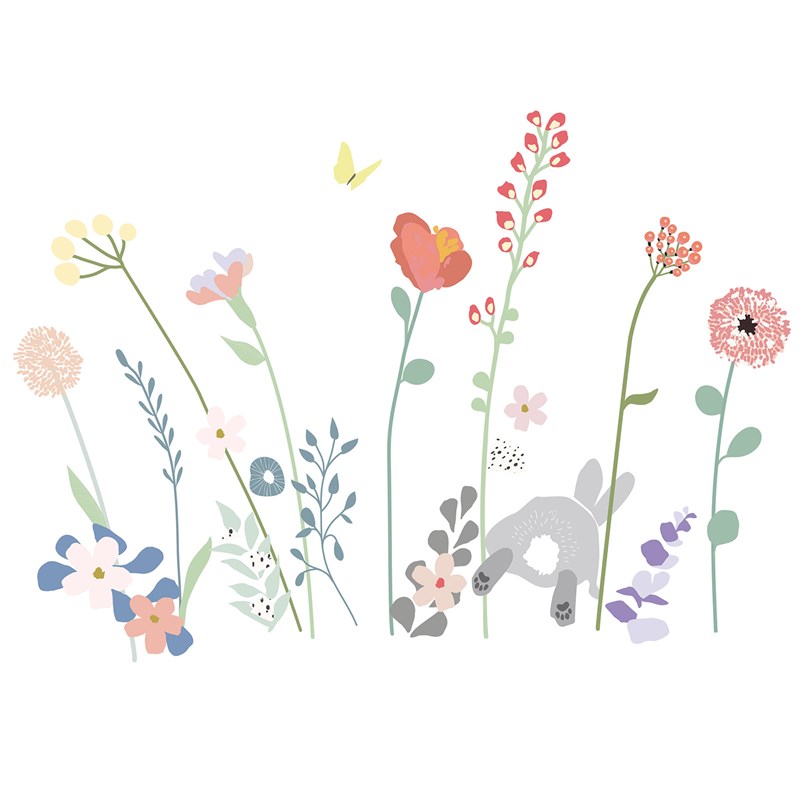 Sticker easy fleurs des champs