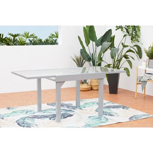Molvina table de jardin extensible 8 places en aluminium