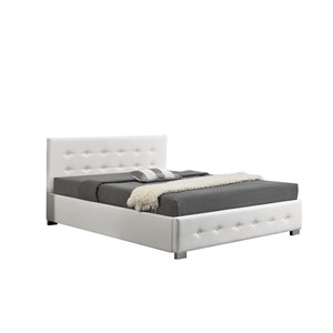 Newington lit coffre 160 x 200 cm blanc