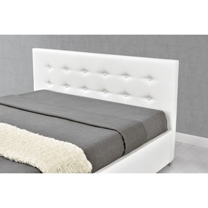 Newington lit coffre 160 x 200 cm blanc