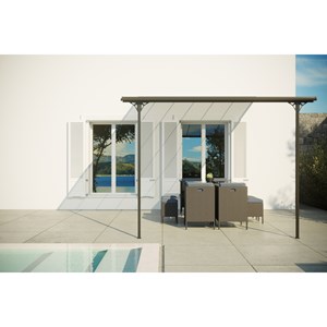 Ferrato tonnelle murale 11,44 m² en aluminium