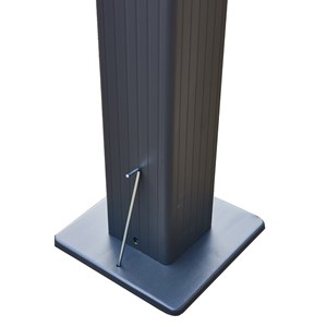 Nila pergola auto-portée 3 x 4 m avec toile rétractable grise