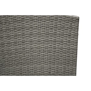 Moorea salon de jardin d'angle 8 places en résine gris & marron