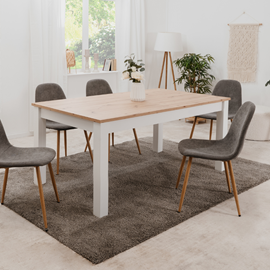 Skadar table à manger en bois extensible 10 personnes