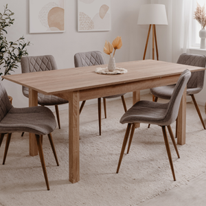 Brooks table de repas en bois extensible 6 personnes