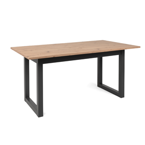 Kotor table à manger industrielle en bois extensible 10 personnes