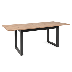 Kotor table à manger industrielle en bois extensible 10 personnes