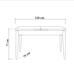 Santi table extensible bois - max 6 personnes