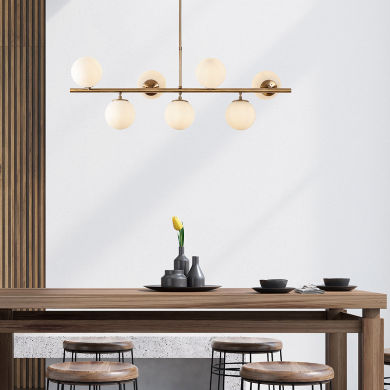 Victoire suspension dorée 7 lampes