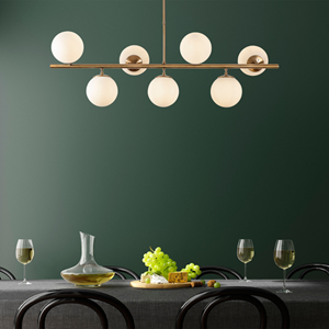 Victoire suspension dorée 7 lampes