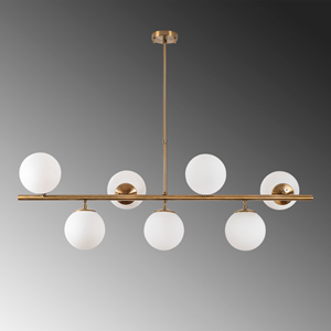 Victoire suspension dorée 7 lampes