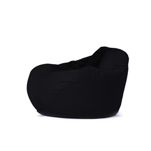 Ohau pouf poire d'extérieur 130x115cm noir