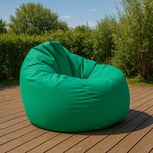 Ohau pouf poire d'extérieur 130x115cm turquoise
