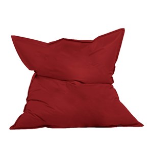 Moku pouf rectangulaire d'extérieur xxl 180x140cm rouge