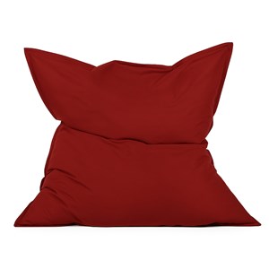 Moku pouf rectangulaire d'extérieur xxl 180x140cm rouge