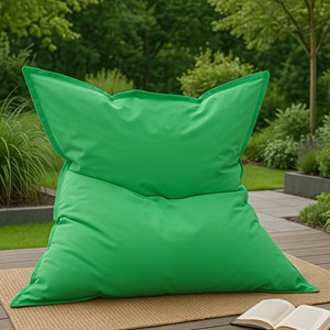 Moku pouf rectangulaire d'extérieur xxl 180x140cm vert