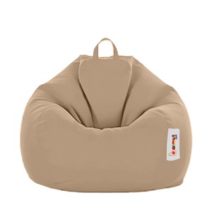 Ohau pouf poire d'extérieur 130x115cm taupe