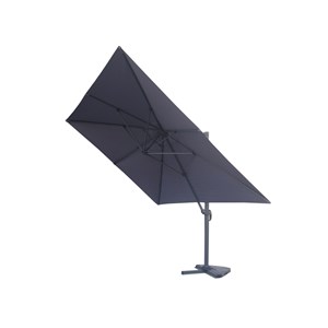 Cesare bundle parasol 3x4m déporté rotatif gris + housse