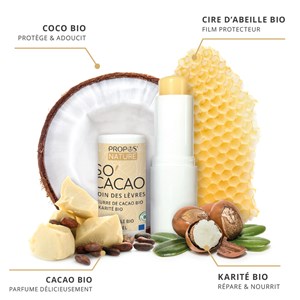 Baume à lèvres bio so'cacao - au beurre de cacao - 3,7g
