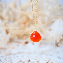 Collier justine cornaline