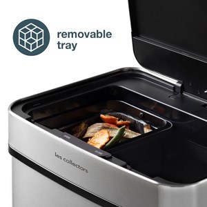 Poubelle de tri à capteur 69l, inox edition - n°1012