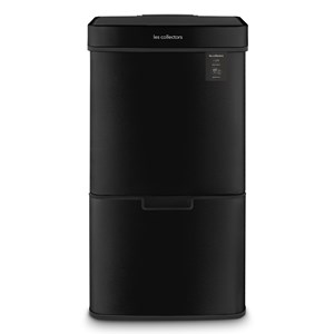 Poubelle de tri à capteur 69l, black edition - n°1015