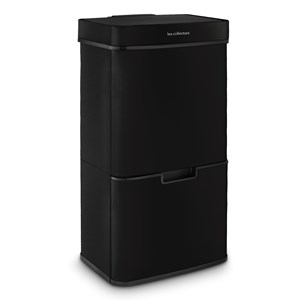 Poubelle de tri à capteur 69l, black edition - n°1015