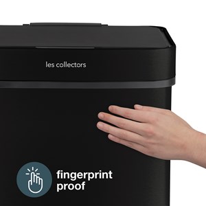 Poubelle de tri à capteur 69l, black edition - n°1015