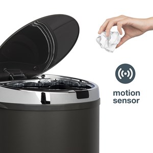 Poubelle à capteur 42l, dark grey edition - n°347