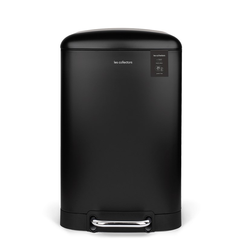 Poubelle à pédale 20l, black edition - n°505