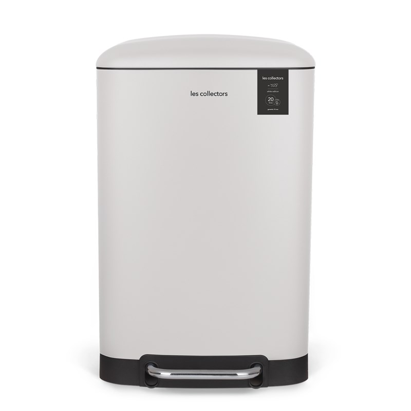 Poubelle à pédale 20l, white edition - n°528