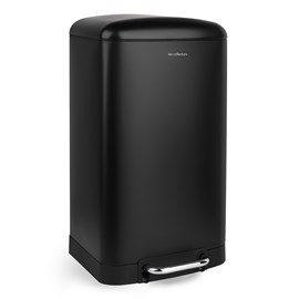 Poubelle à pédale 30l, black edition - n°705