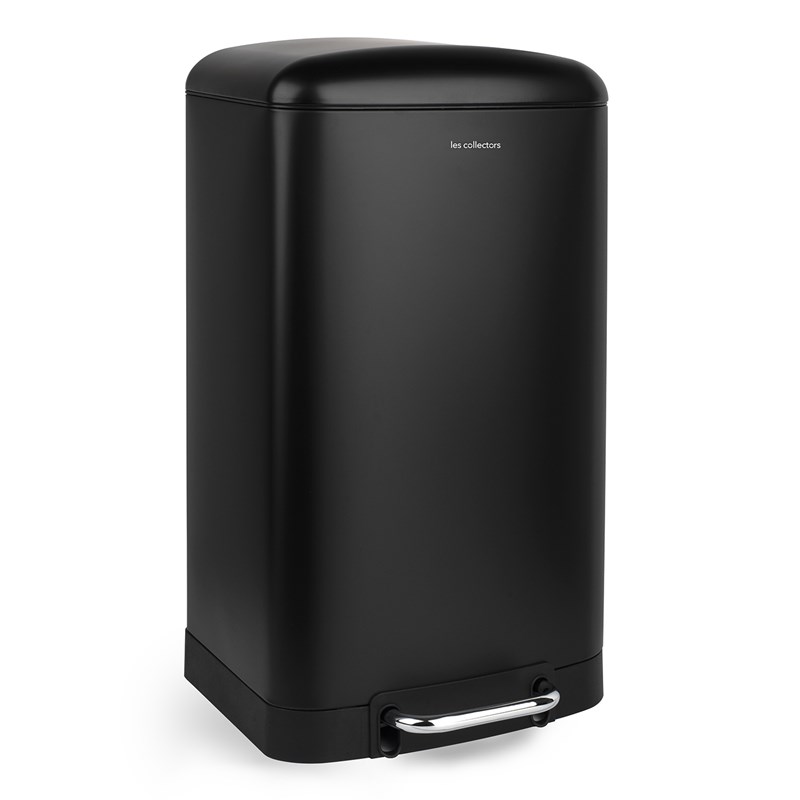 Poubelle à pédale 30l, black edition - n°705