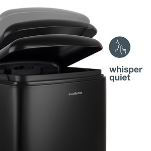 Poubelle à pédale 30l, black edition - n°705