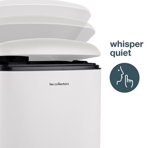 Poubelle à pédale 40l, white edition - n°828