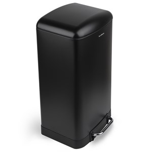 Poubelle à pédale 40l, black edition - n°867
