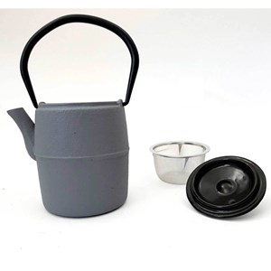 Théière kenro en fonte grise  gris