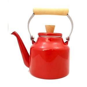 Théière émaillée tangci  ou blanc  rouge