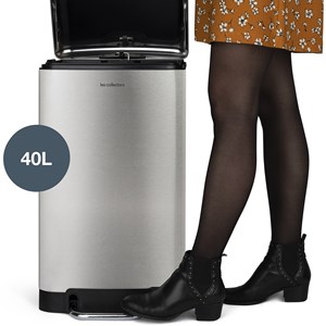 Poubelle à pédale 40l, inox edition - n°875