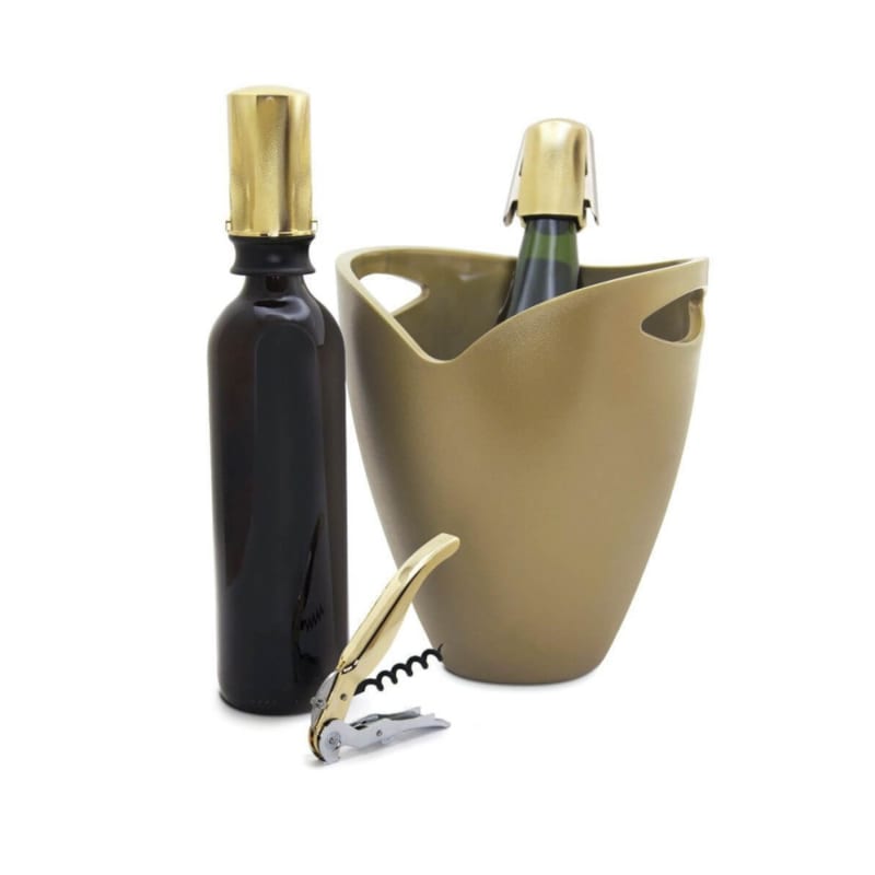 Pulltex - Set célébration gold vin& champagne