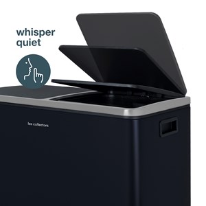 Poubelle de tri à pédale 2 x 30l, midnight blue edition - n°908