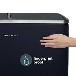 Poubelle de tri à pédale 2 x 30l, midnight blue edition - n°908