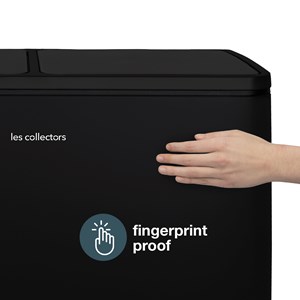 Poubelle de tri à pédale 2 x 30l, black edition - n°910