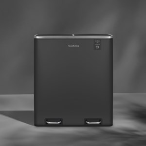 Poubelle à pédale 2 x 30l, grey edition - n°916