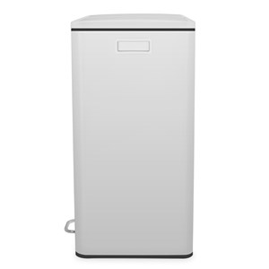 Poubelle de tri à pédale 2 x 30l, white edition - n°918