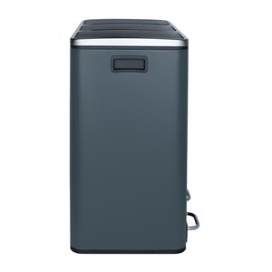 Poubelle de tri à pédale 3 x 18 l, dark grey edition - n°984