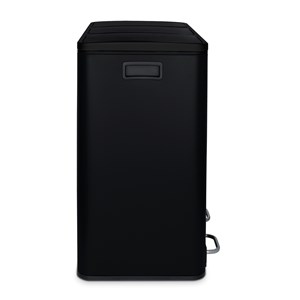 Poubelle de tri à pédale 3 x 18 l, black edition - n°988