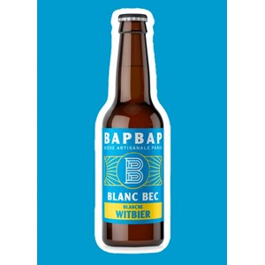 Bapbap - bière blanche - blanc bec - 33cl - 4,5%